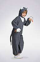 Детский карнавальный костюм Котик серый для мальчика