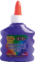 Клей (для слаймів) фіолетовий непрозорий на PVA-основі, 88 мл