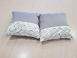Комплект декоративних подушок Firanka Hand Made 34х32см 2шт сірі (п_0352), фото 3