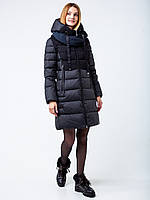 Зимняя черная куртка пуховик clasna cw19d-209acw L, XL, XXL