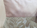 Комплект декоративних подушок Firanka Damask 33х33см 2шт рожеві з молочним (п_0238), фото 5