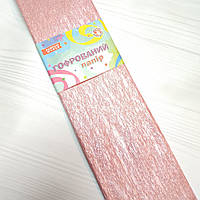 Креп-папір 50*200 рожевий перламутр 20%