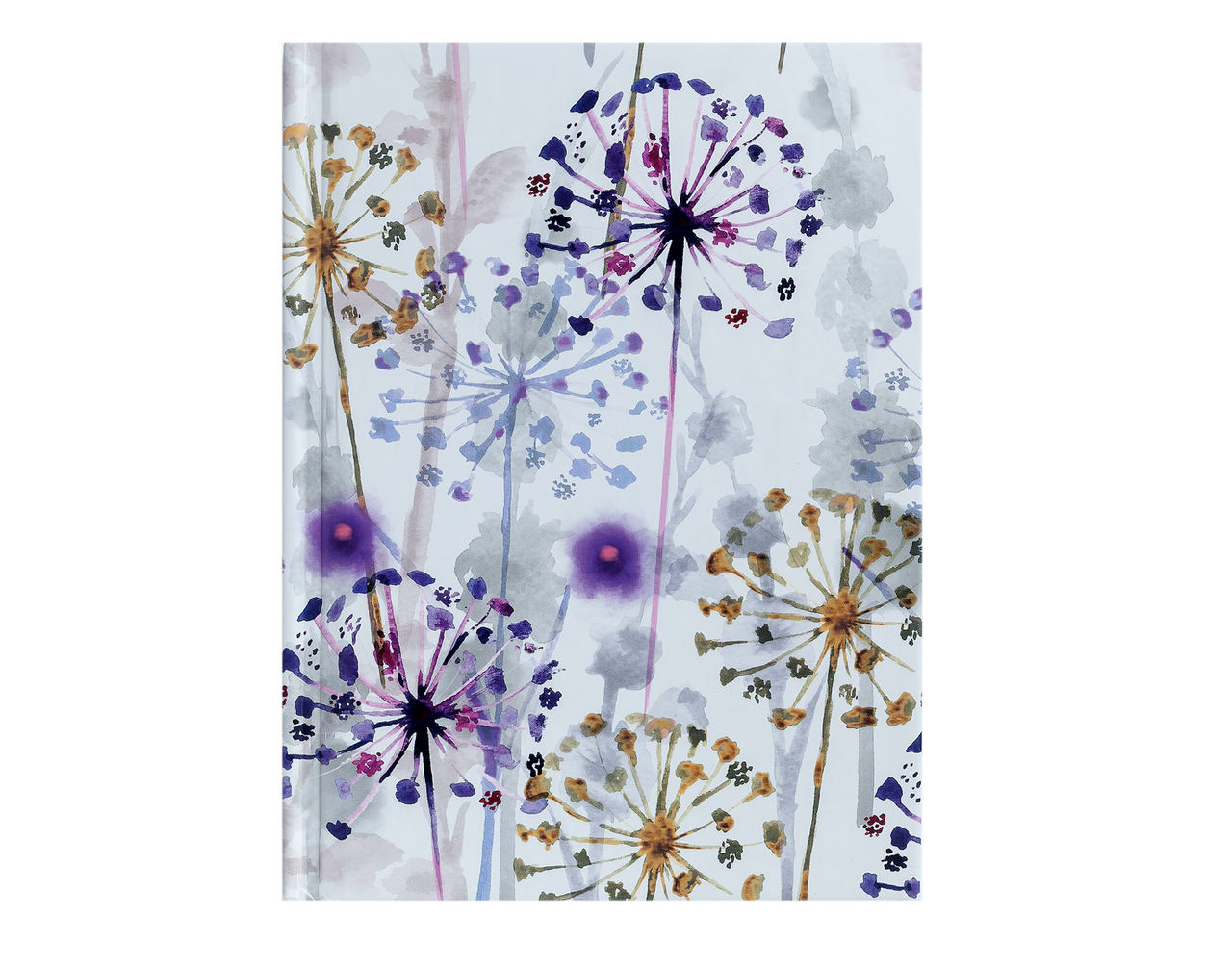Блокнот FLORA, А-6, 64л., кл., тв. обл., мат. лам.+лак, фіолетовий