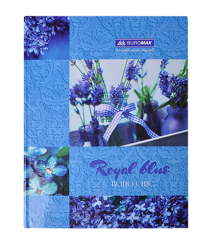 Книга канцелярська "BOHO CHIC" 96арк.кл.оф.(тб. лам. обл), А4, синій, фото 2
