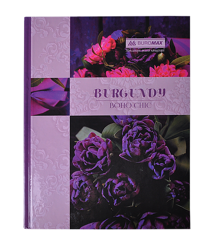 Книга канцелярська "BOHO CHIC" 96арк.кл.оф.(тб. лам. обл), А4, фіолетовий, фото 2