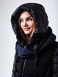Зимова чорна куртка пуховик clasna cw19d-209acw L, XL, XXL, фото 9
