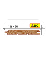 Имитация бруса карпатская лиственница СОРТ ВС