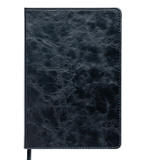 Блокнот ділової BELLAGIO LOGO2U А5, 96арк., клітка, обкладинка-штучна шкіра, чорний, фото 2