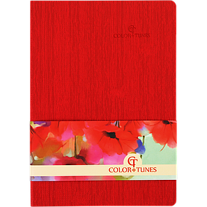Блокнот ділової COLOR TUNES А5, 96арк., лінія, обкладинка-штучна шкіра, червоний, фото 3