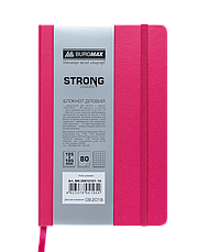 Блокнот ділової STRONG LOGO2U 125х195мм, 80л., клітка, рожевий, фото 2