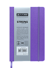 Блокнот ділової STRONG LOGO2U 125х195мм, 80л., клітка, фіолетовий, фото 2