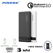 Зовнішній акумулятор Powerbank PINENG PN-962 20000mAh QC3.0 100% оригінал колір чорний, фото 2