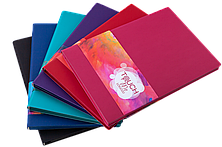 Блокнот ділової TOUCH ME LOGO2U А5, 96арк., клітка, обкладинка-штучна шкіра, т.-бірюзовий, фото 3
