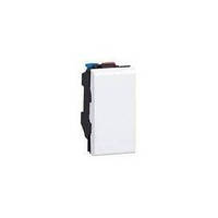 Вимикач прохідний 1 модуль (білий) Mosaic Legrand