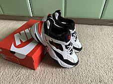 Чоловічі кросівки Nike M2k Tekno в стилі Air Monarch White/Black/Red білі червоні, фото 3