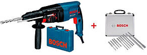 Перфоратор Bosch GBH 2-26 DRE Professional + 11 буров (0.8 кВт, 2.7 Дж) (0615990L43)