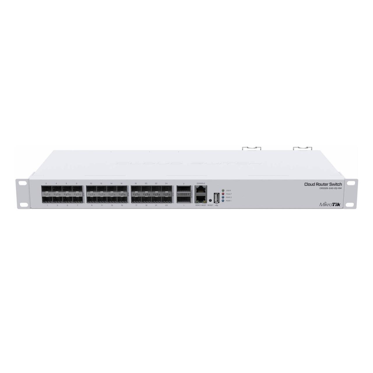 Комутатор Mikrotik CRS326-24S+2Q+RM