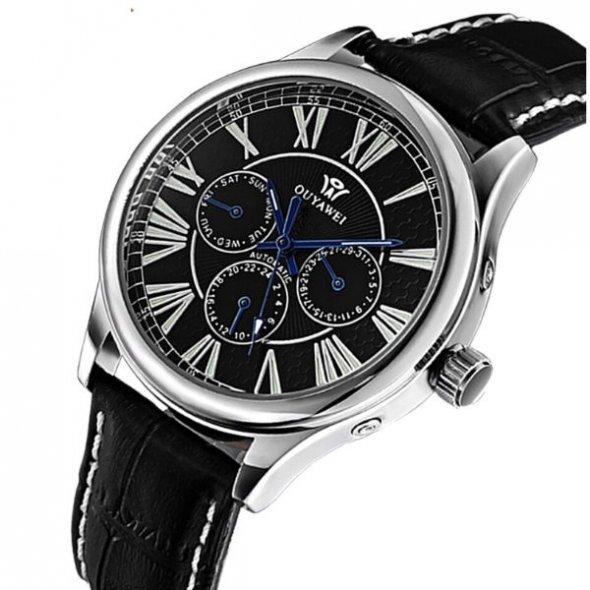 Чоловічі наручні годинники Ouwei Walker Black