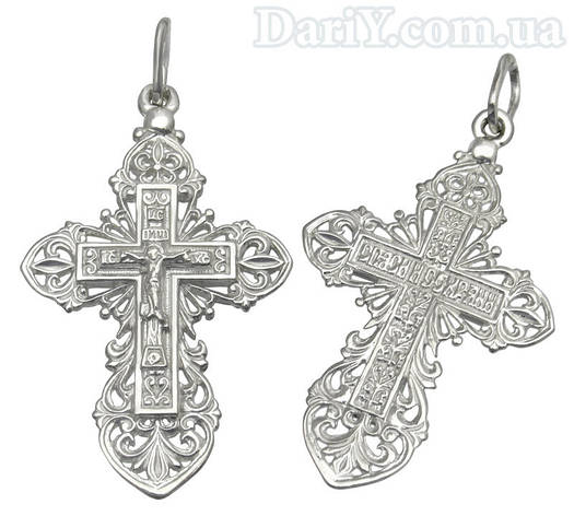 Срібний хрестик спаси і збережи 1029кр DARIY 1029кр, фото 1