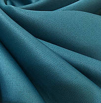 Готові Штори Блекаут "Джинс Бірюза", 2шт 200х280см, фото 3