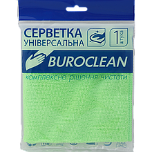 Серветка мікрофібра універсальна Buroclean 30х30