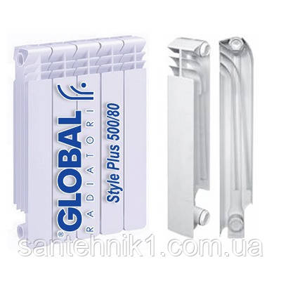 Біметалеві радіатори GLOBAL STYLE PLUS 500/95, 35 Атм, 185 Вт (Італія). Киев, фото 1