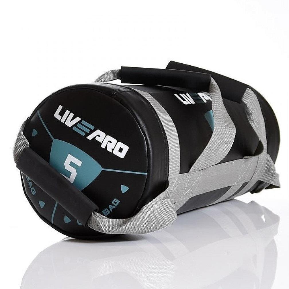 Мешок для кроссфита с ручками 10кг LivePro POWER BAG черный/серый - фото 4 - id-p1020823301