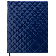 Щотижневик датований 2021 DONNA, А4, синій, позов.шкіра/поролон