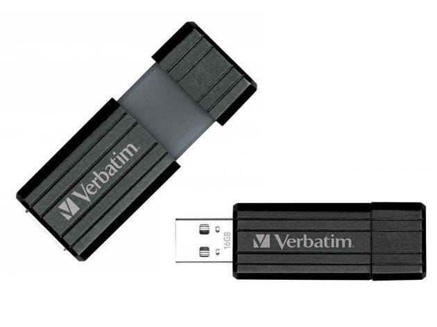 Флеш-пам'ять VERBATIM PINSTRIPE 32GB black USB 3.0 (49317), фото 2