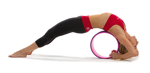 Колесо для йоги и фитнеса LiveUp YOGA RING розовый - фото 4 - id-p1020848162