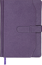 Щоденник датований 2022 CREDO, L2U, А5, фіолетовий, позов.шкіра