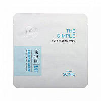 Слабокислотний пілінг-диск Scinic The Simple Soft Peeling Pads 1 шт.