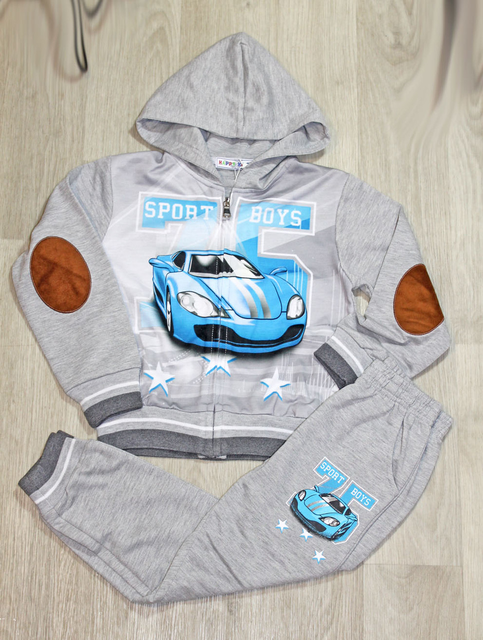 Костюм спортивний для хлопчика-трійка "Машина" 104, фото 1