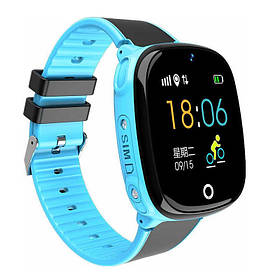 Дитячий смарт-годинник Lemfo DF50 Light Edition з камерою і GPS відстеженням (Синій)