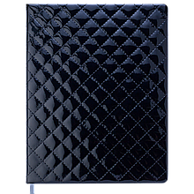 Щотижневик датований 2021 DONNA, A4, чорний, позов.шкіра/поролон