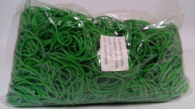 Резинки для денег зеленые (40*1,5*1,5) "Plast", 1 кг/пач - фото 1 - id-p510513936