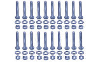 Комплект креплений для неразборного бака после пайки (болты М4*0.7, 20 штук)