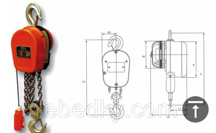 Тельферы электрические цепные 5 тонн, 380В, цена 14000 грн - Prom.ua ...