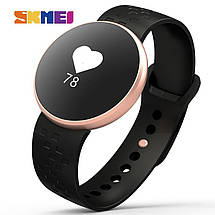 Розумні жіночі годинники з пульсометром Skmei b16 Black, фото 2
