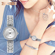 Оригінальні жіночі годинники Skmei 1224 Silver, фото 3