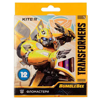 Фломастеры 12цв. KITE мод 047 Transformers BambleBee TF19-047
