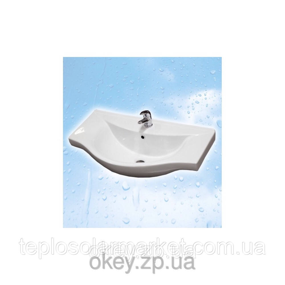 Тумба для ванной комнаты с корзиной для белья Грация Т17 К с умывальником Изео-85 - фото 2 - id-p119100706