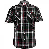 Сорочка Lee Cooper SS Check Black/White/Red, оригінал. Доставка від 14 днів