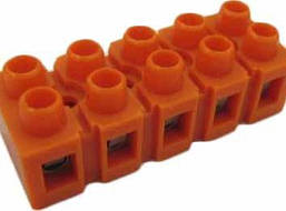 Клемник маслостійкий оранж 2 клеми (висока якість)