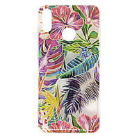 Чехол для Huawei Y7 2019 силиконовый противоударный Gelius Flowers Tropic