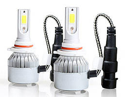 Автомобільні світлодіодні лід LED-лампи в фари C6 9006 (HB4) 7600 lm 6000 K