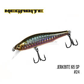 Воблер Megabite Jerkbite 65 SP (65 mm, 5.9 g, 1.0 m) 24