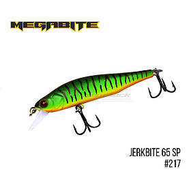Воблер Megabite Jerkbite 65 SP (65 mm, 5.9 g, 1.0 m) 217