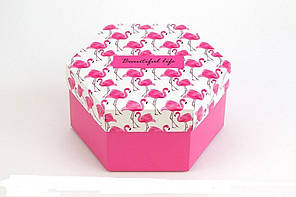 Подарункова коробка Шестигранне Життя прекрасне 20*10см