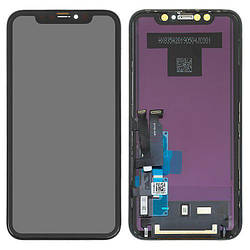 Дисплей для iPhone XR (A1984, A2105, A2106, A2108) модуль (екран і сенсор) з рамкою (TFT, JK)